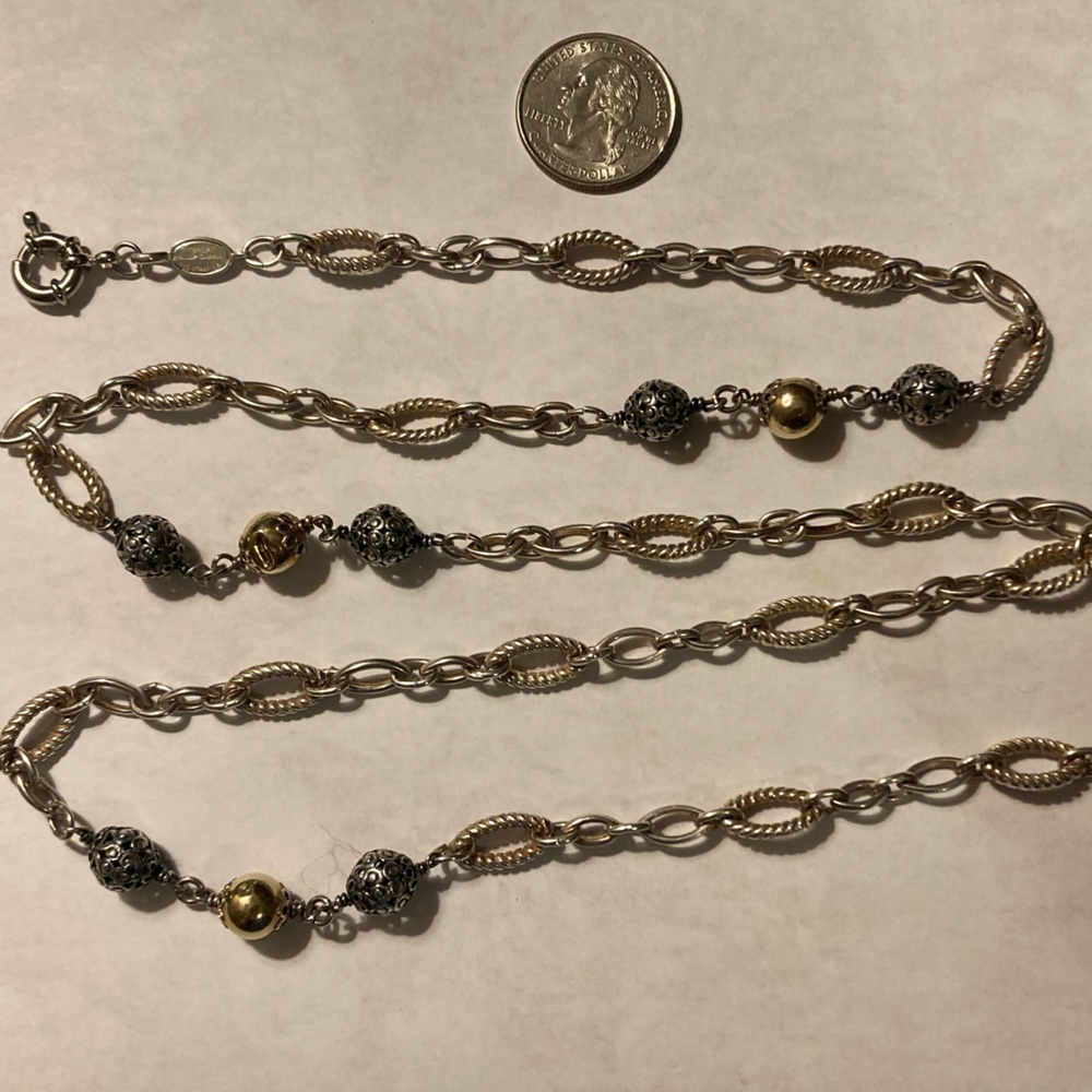 Phillip Gabriel Sterling x 18k Handmade Necklace